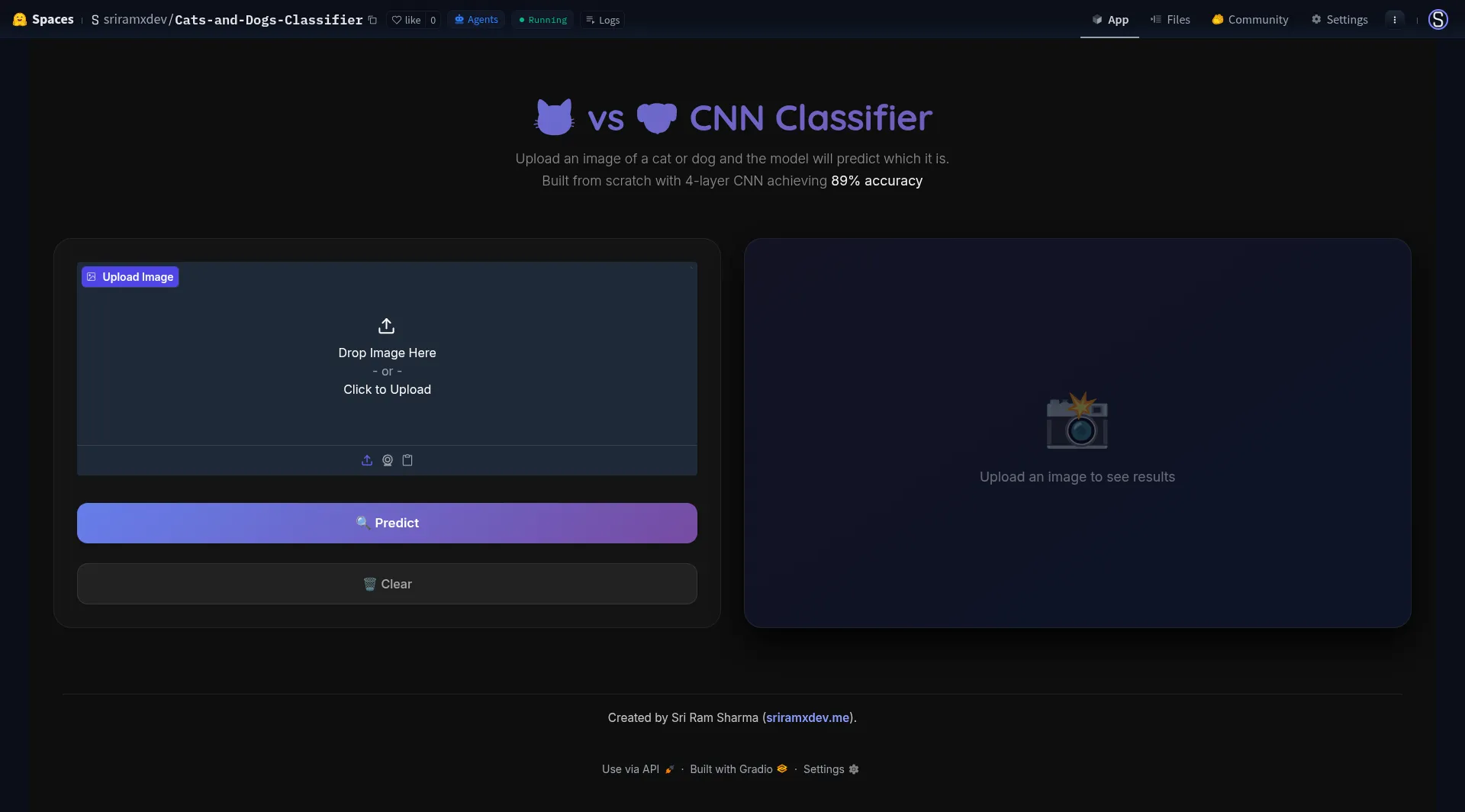 Cats & Dogs AI Classifier