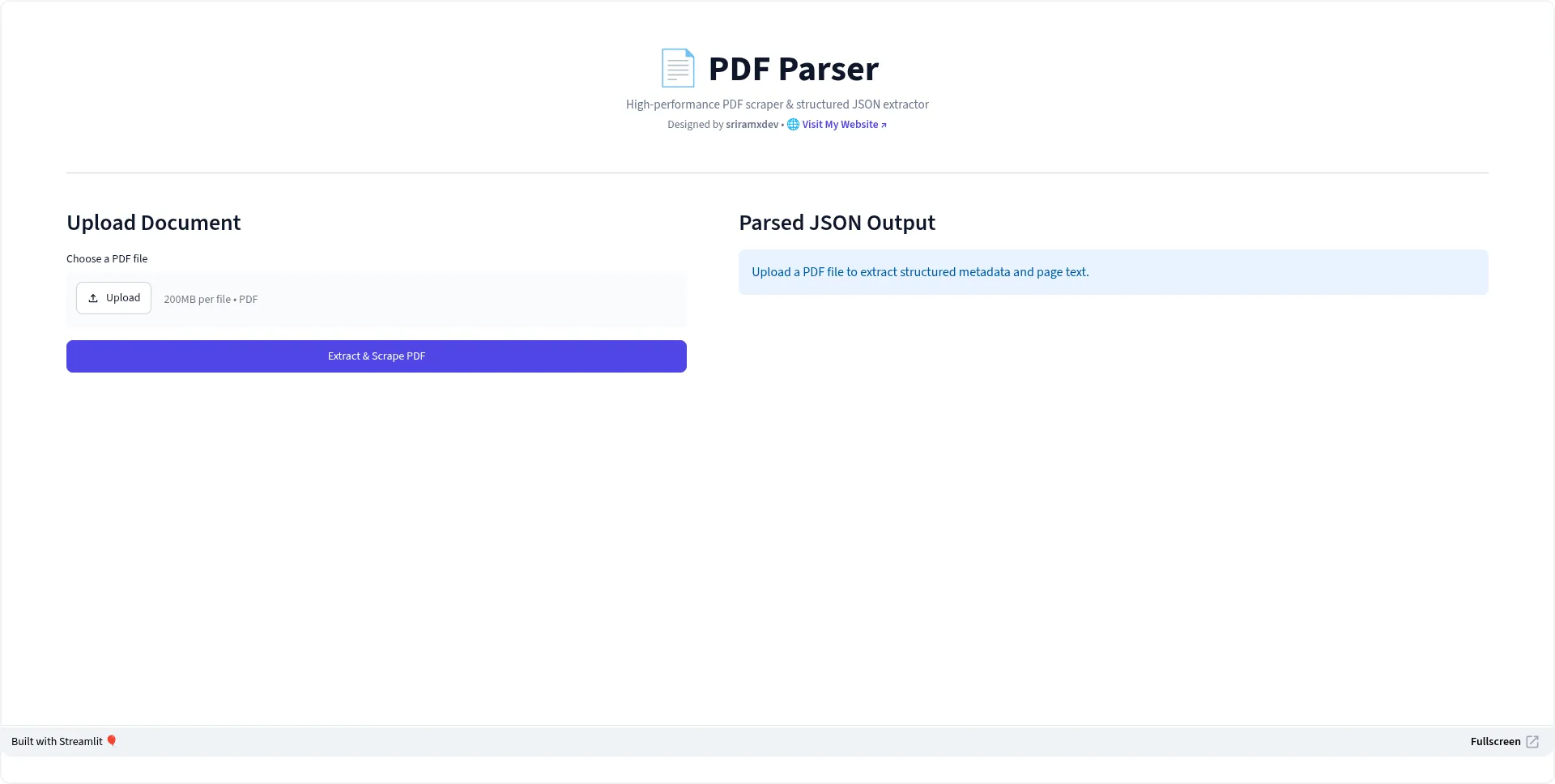 PDF-JSON Parser